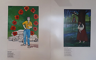 Artyści zilustrowali teksty pieśni ludowych. Wystawę można oglądać w Oranżerii Kultury w Lidzbarku Warmińskim